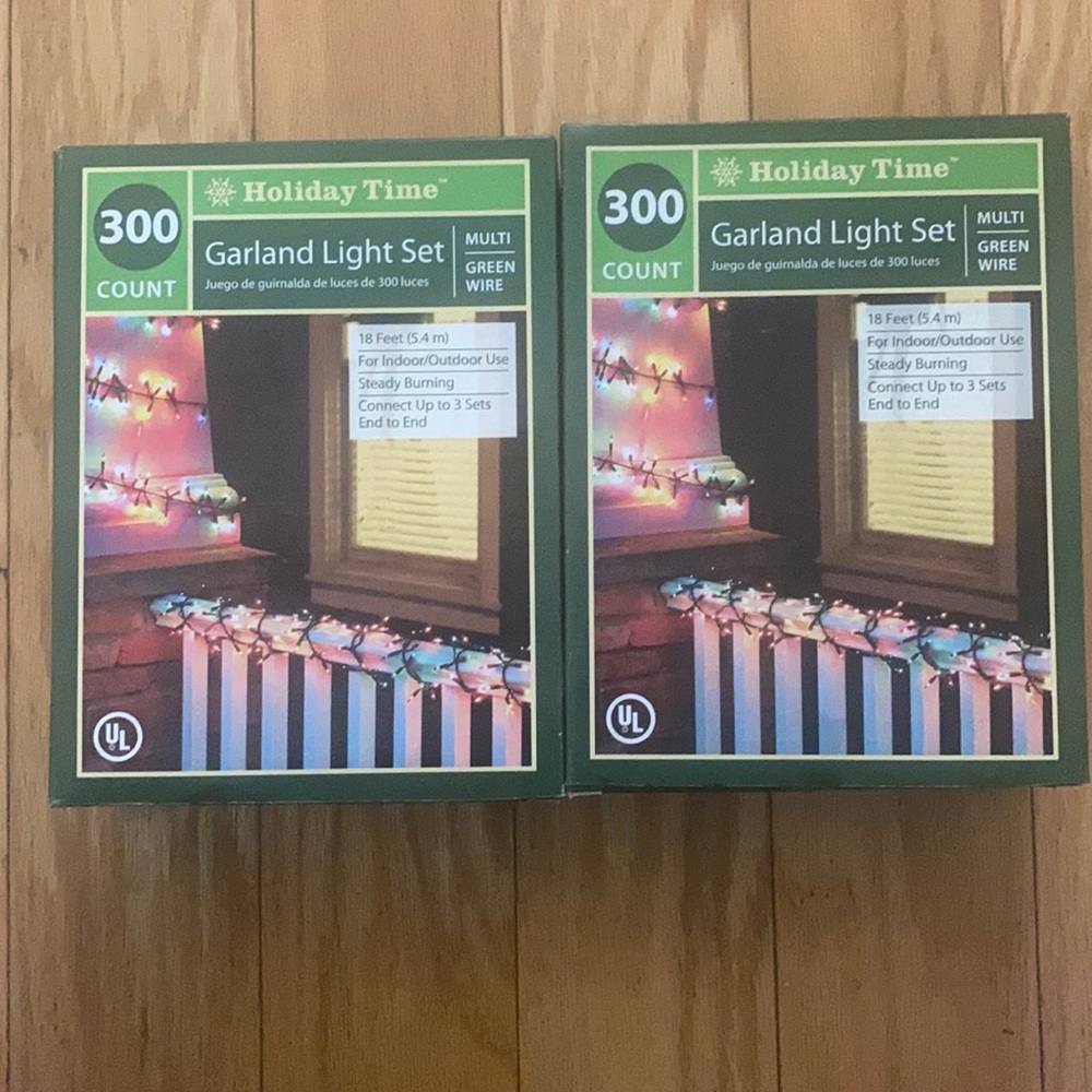 Holiday time Garland light set